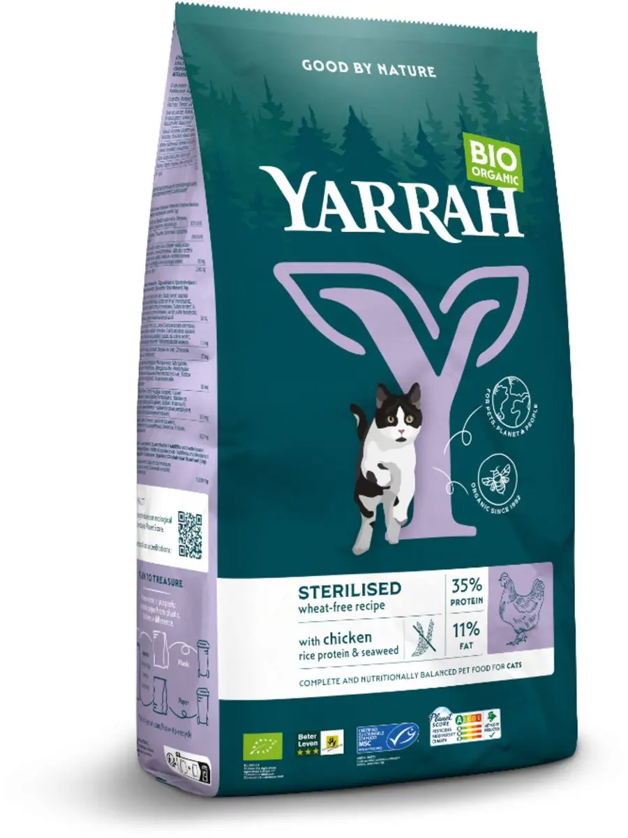 Yarrah Bio Kattenvoer Sterilised 2kg