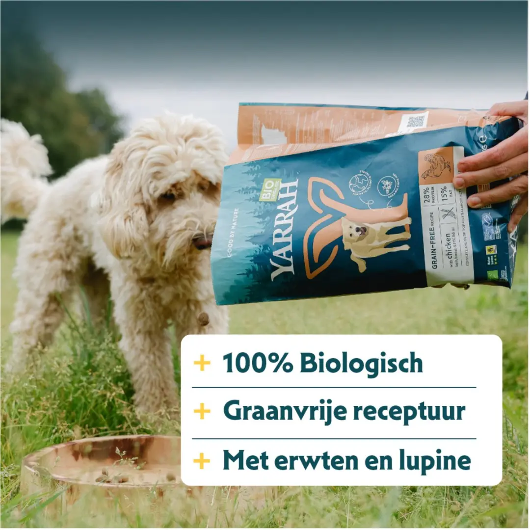 Yarrah Bio Graanvrij Hondenvoer Kip & Vis - 2 kg - afbeelding 3 van 6
