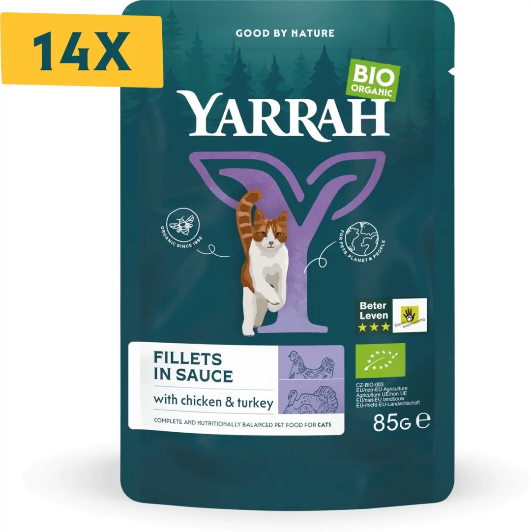 Yarrah Bio Kattenvoer Kalkoen 85 gr