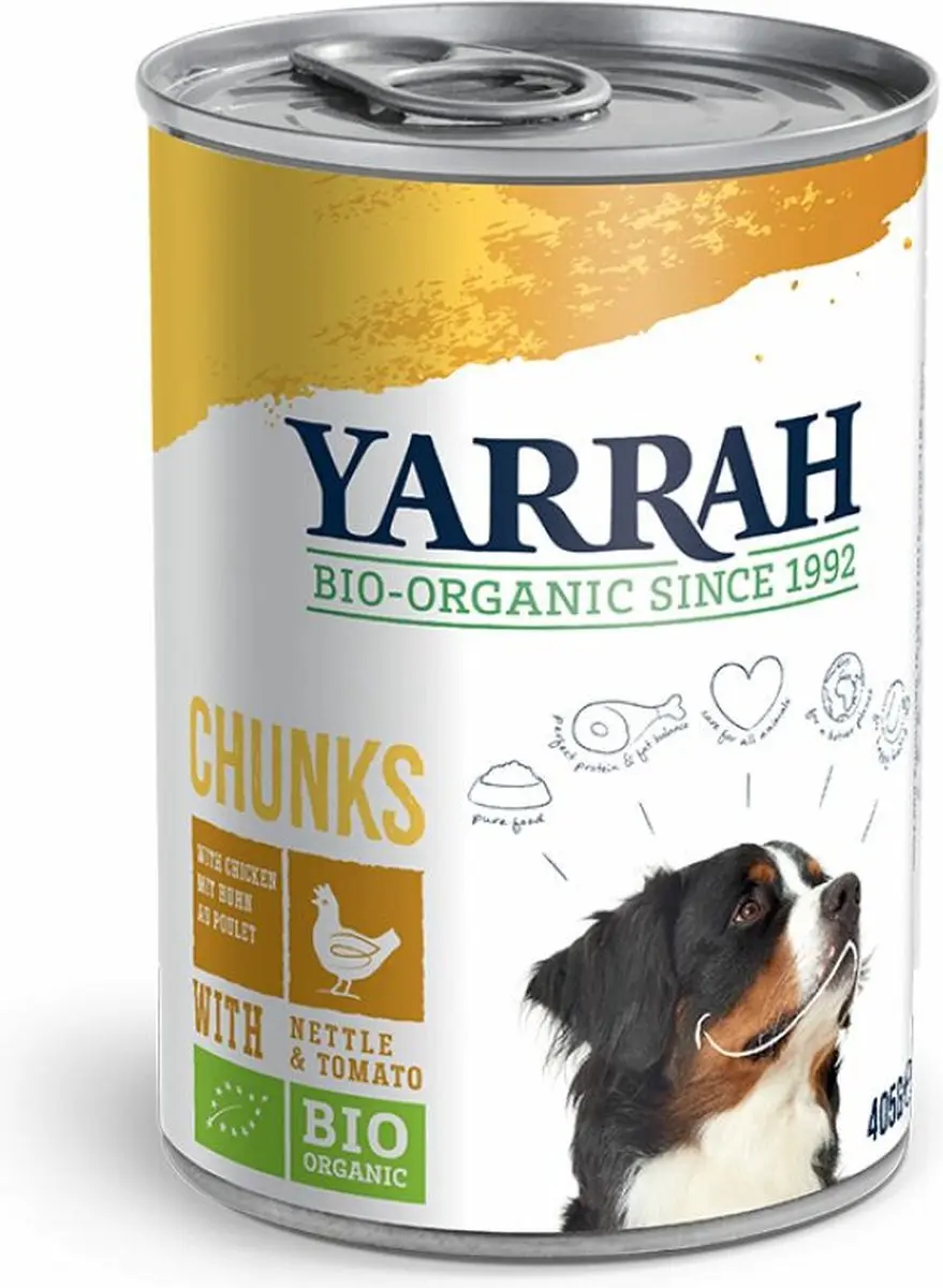 Yarrah Bio Hondenvoer Chunks Kip 405g