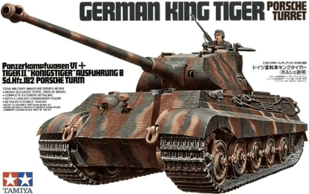 Tamiya 35169 Königstiger Porsche Tank Modelbouwpakket 1:35