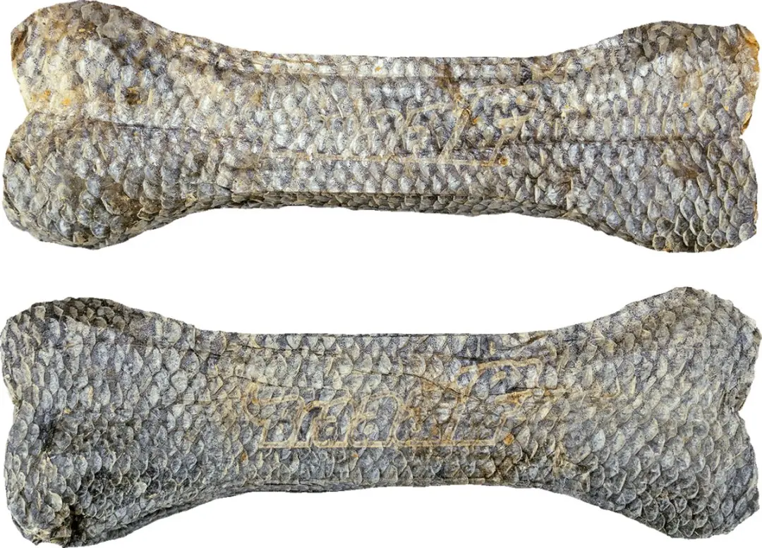 Braaaf Geperst Hondensnack Zalmhuid - 75g - afbeelding 3 van 6