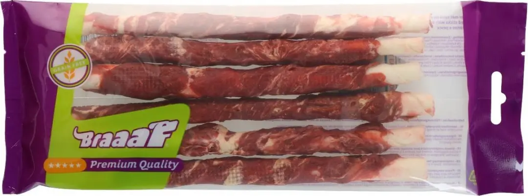 Braaaf Hondensnack Twister Vlees - Vis - 180g - afbeelding 3 van 6
