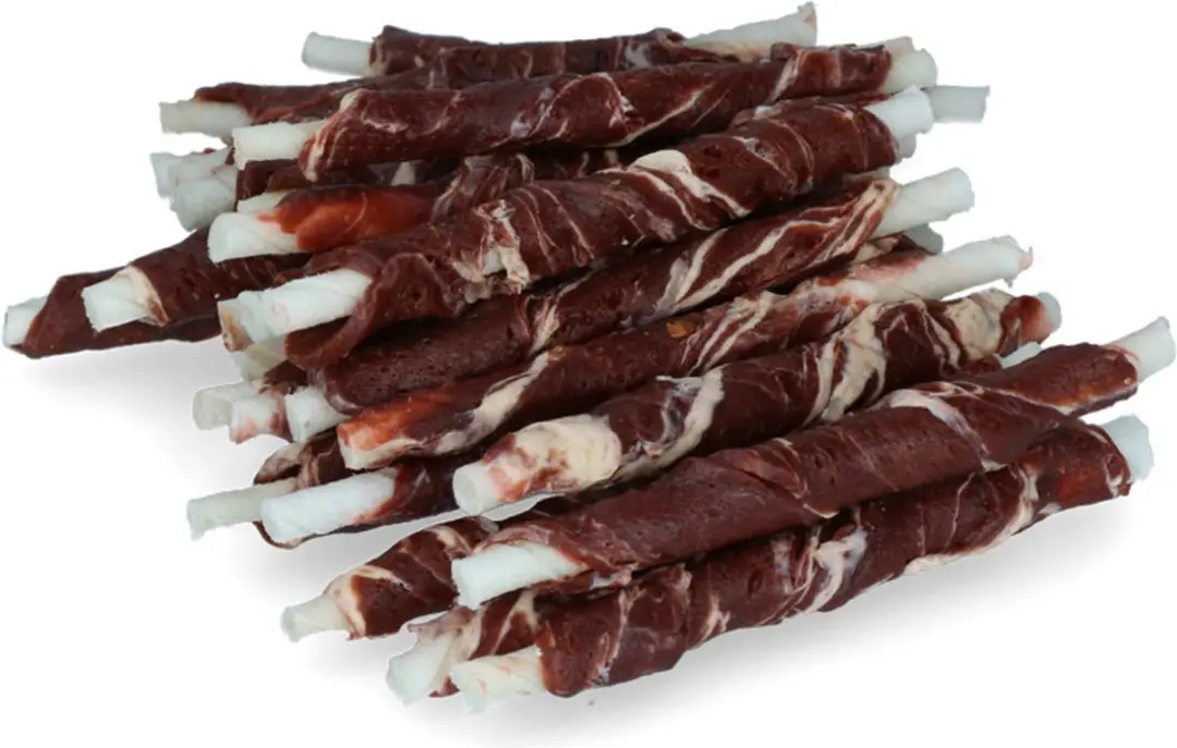 Braaaf Hondensnack Rol Sticks Lam-Vis 12cm - 10x 250gr - afbeelding 5 van 6