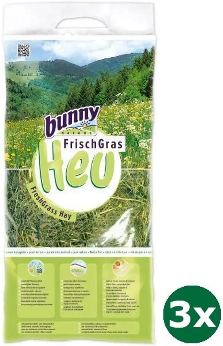 3x3 kg Bunny nature vers gras hooi