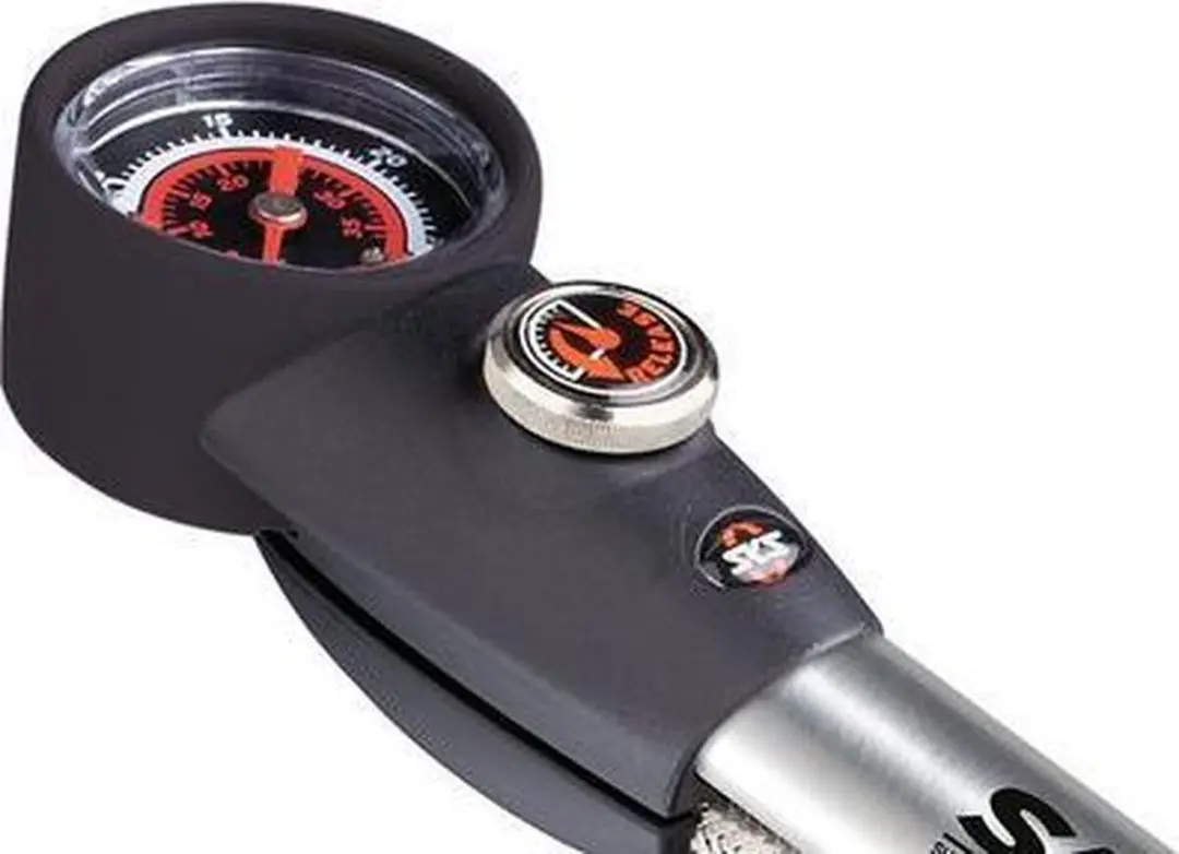 SKS Sam Suspension Handpomp met Drukmeter - 10-15 Bar - Zilver - afbeelding 5 van 6