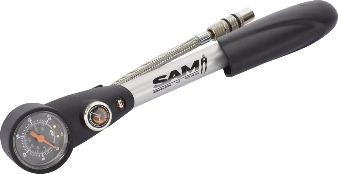 SKS Sam Suspension Handpomp met Drukmeter - 10-15 Bar - Zilver - afbeelding 3 van 6