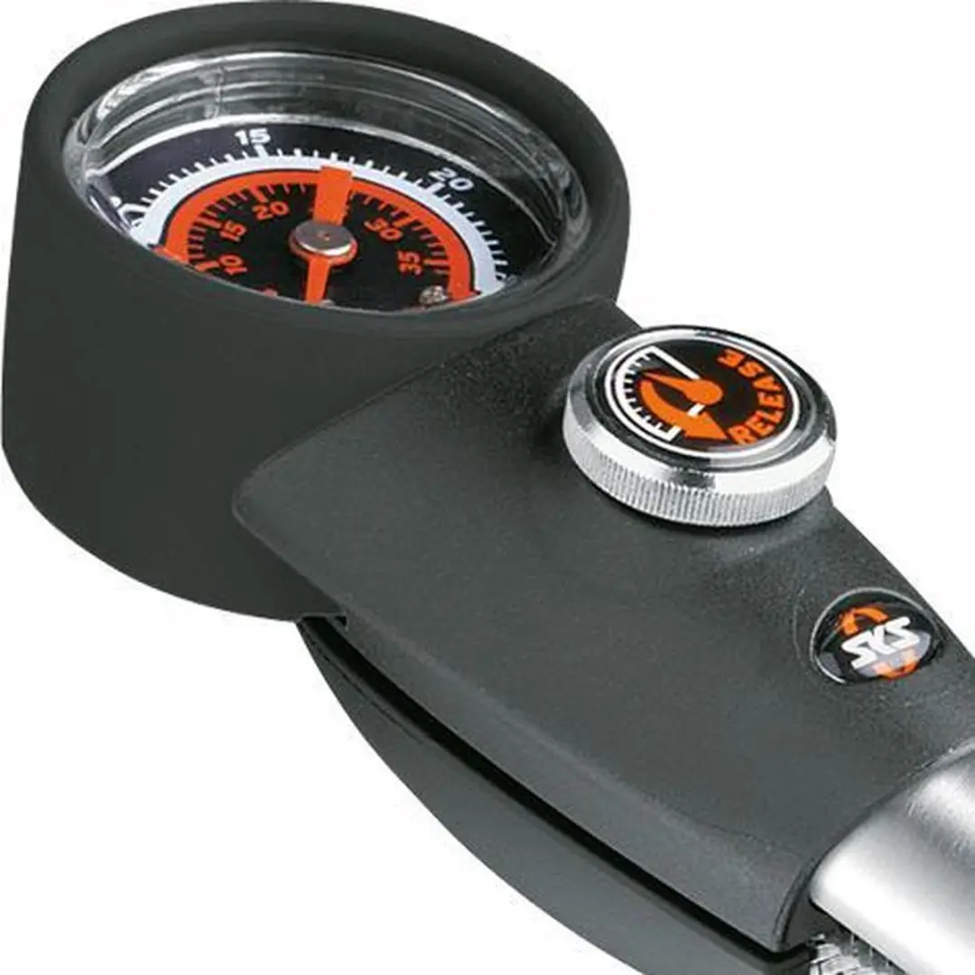 SKS Sam Suspension Handpomp met Drukmeter - 10-15 Bar - Zilver - afbeelding 6 van 6