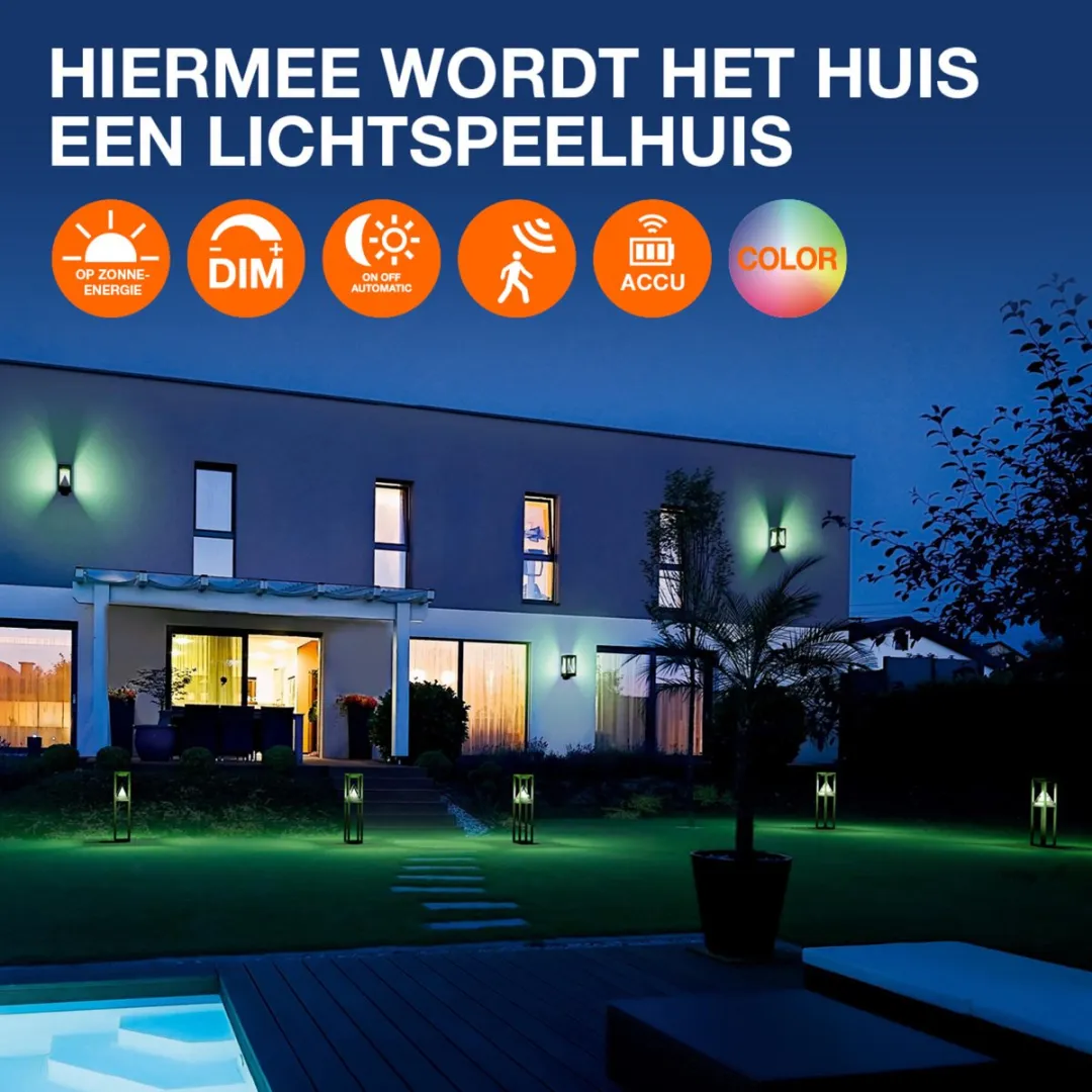 Osram Endura Butterfly Zonne-Schijnwerper 1.5W 200lm - Zwart
