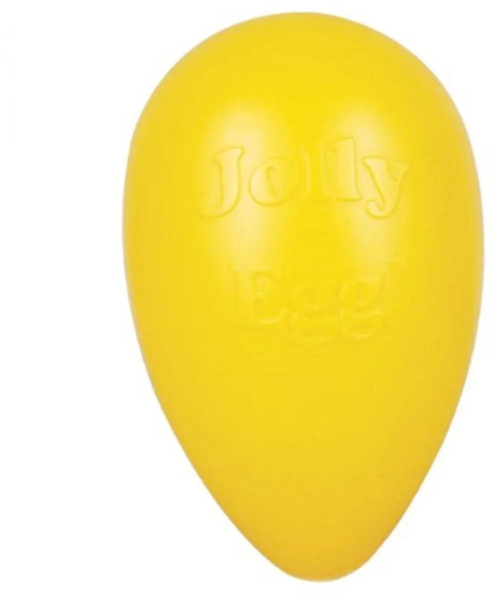 Jolly Pets Jolly Egg Hondenspeelgoed - Ø30cm - Geel - afbeelding 6 van 6