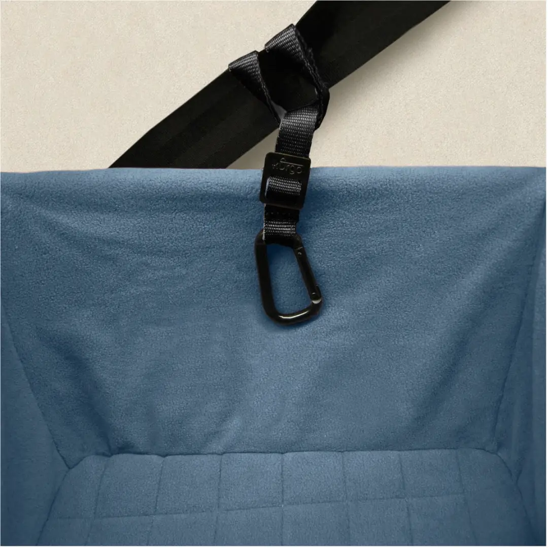Kurgo Rover Booster Seat - Verhoogde Autostoel Hond - 13kg - Zwart/Blauw - afbeelding 4 van 6