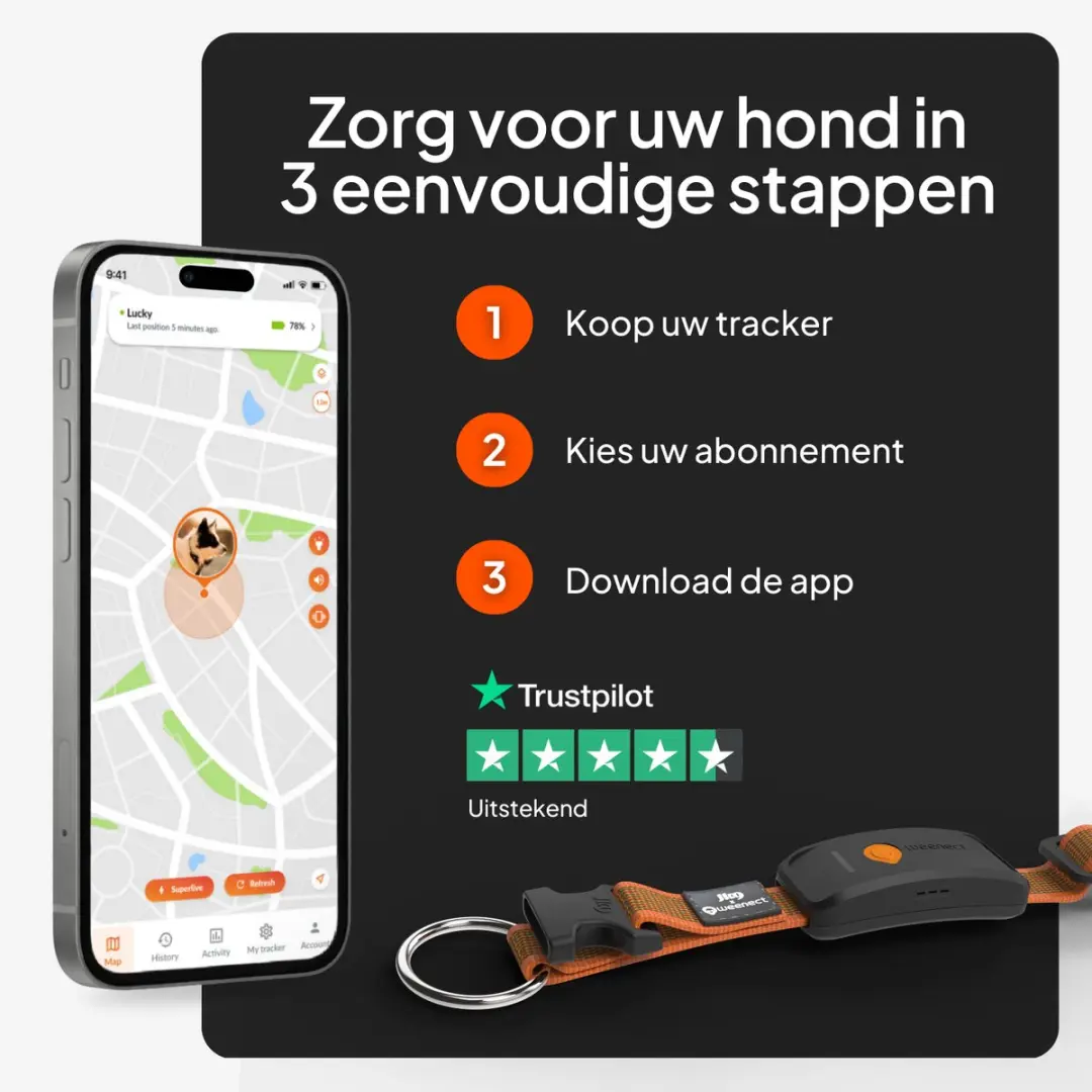 Weenect XT GPS Tracker voor Hond - Oranje - afbeelding 3 van 6