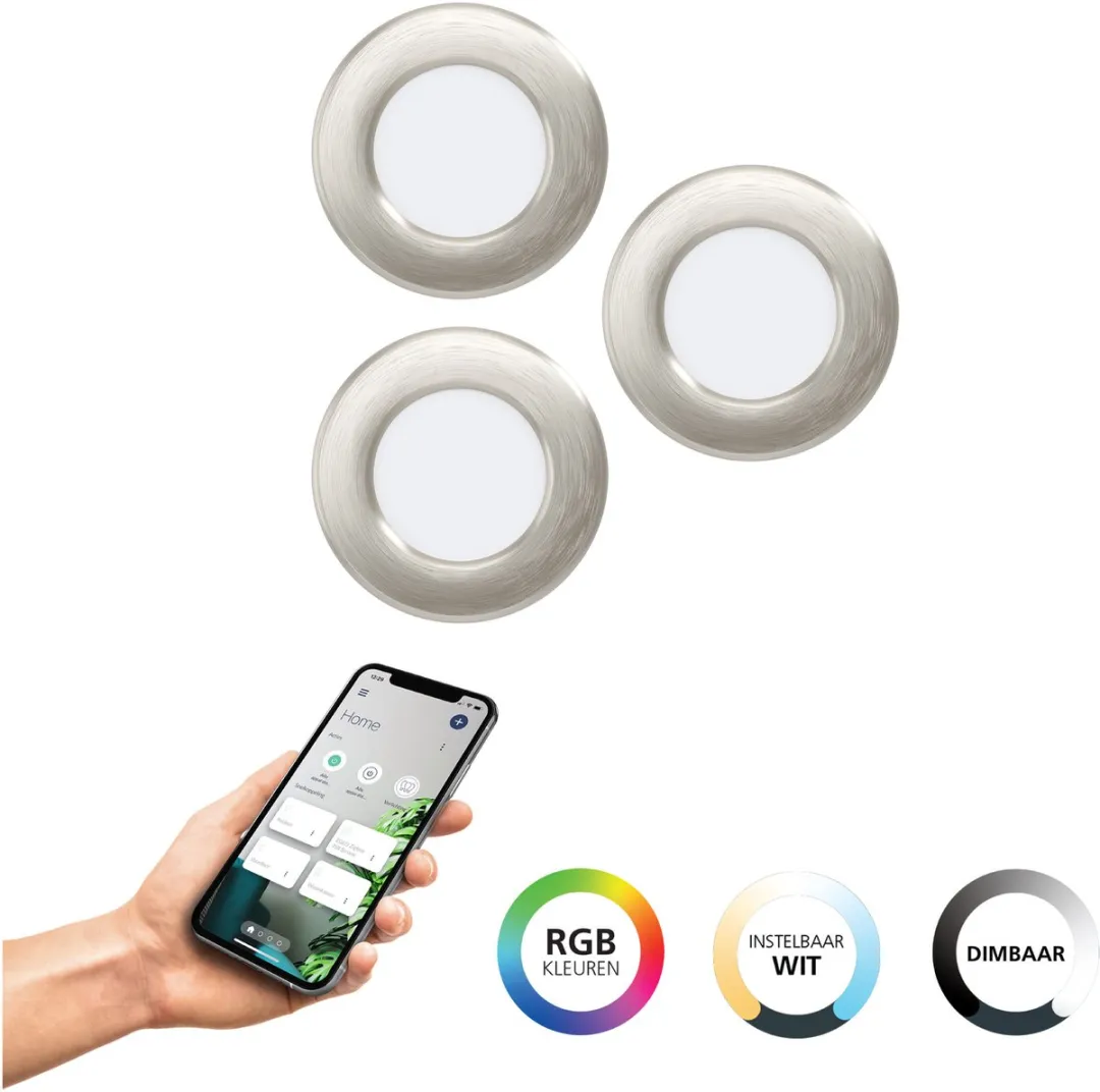 EGLO connect.z Fueva 6-Z Smart Inbouwspot