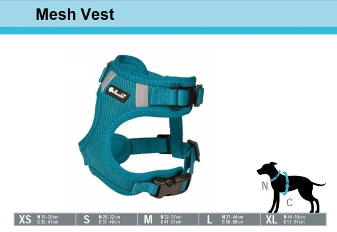 Petlando Hondenharnas Mesh Vest - Petrol - XL - afbeelding 3 van 6