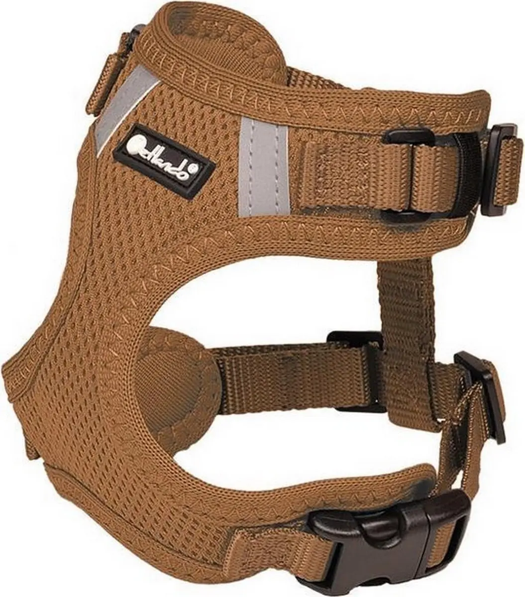 Petlando Hondenharnas Mesh Vest Cognac