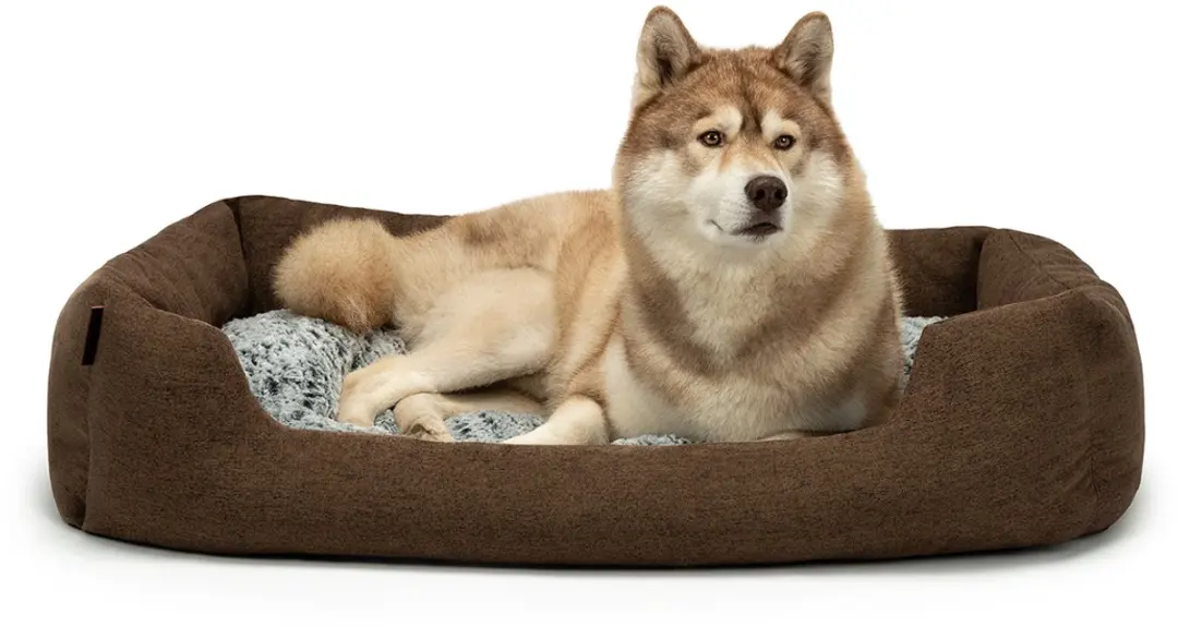 lionto comfort hondenmand, zacht, antislip & onderhoudsvriendelijk, 110x80 cm br
