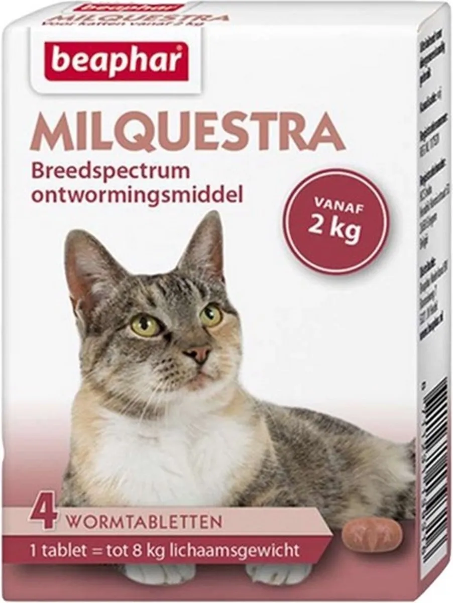 Beaphar Milquestra Kat 4TBL - 2 Stuks