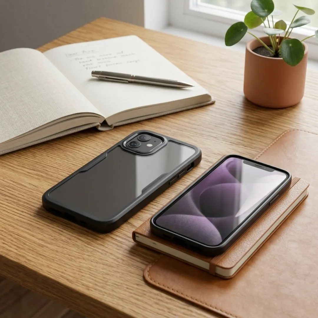 NUVEX iPhone 11 Hoesje - Zwart Transparant
