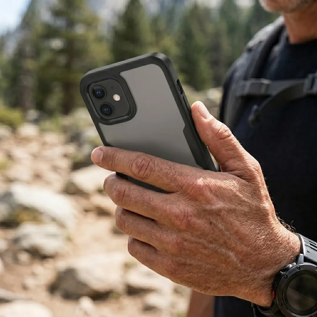NUVEX iPhone 11 Hoesje - Zwart Transparant