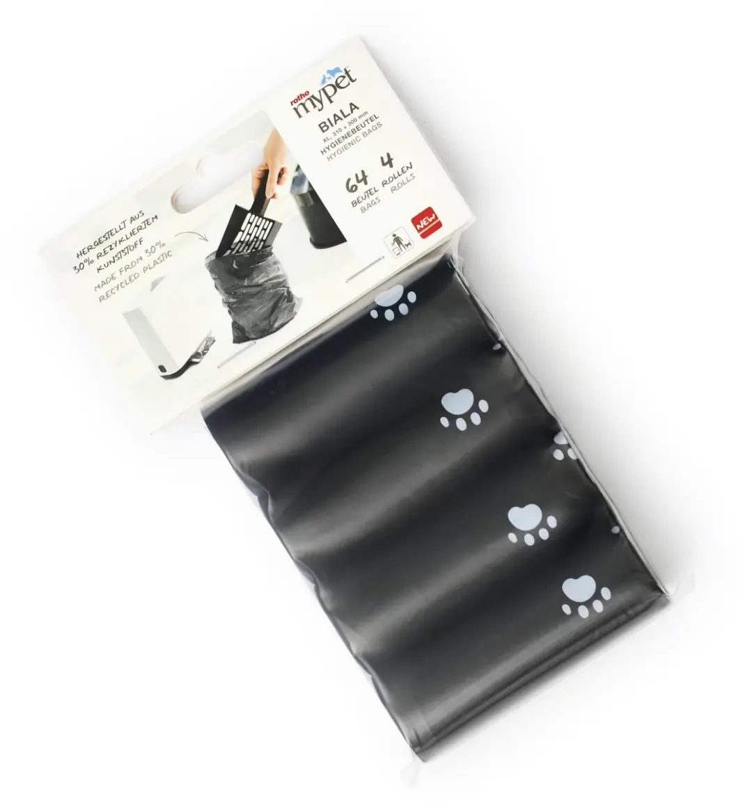 Rotho MyPet Biala Hygiënische Poepzakjes - 4x16 stuks - afbeelding 2 van 6
