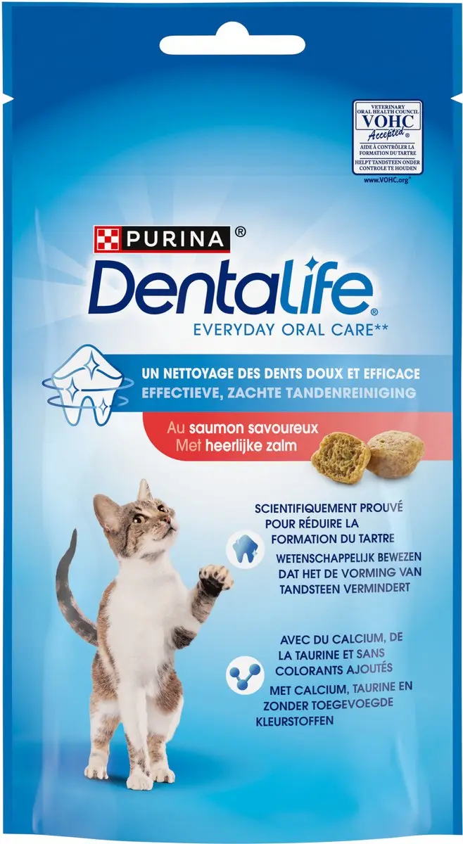Dentalife Kattensnacks Zalm - 8 x 40g - afbeelding 3 van 6