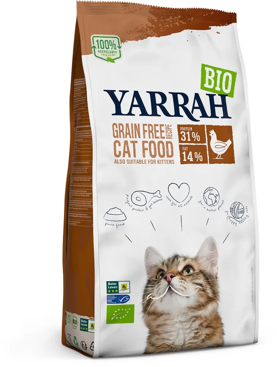 Yarrah Bio Graanvrij Kattenvoer