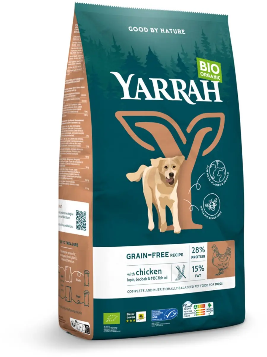 Yarrah Biologisch Hondenvoer Graanvrij Kip & Vis