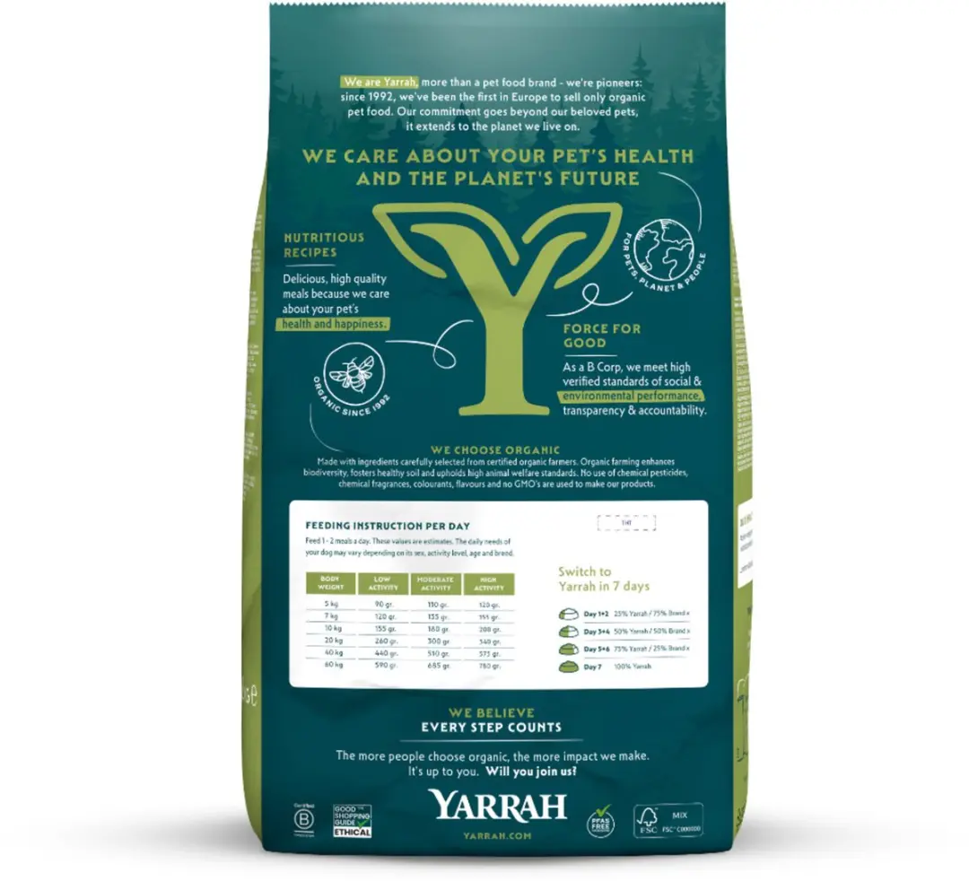 Yarrah Biologisch Vegan Hondenvoer Graanvrij - 2kg - afbeelding 2 van 6
