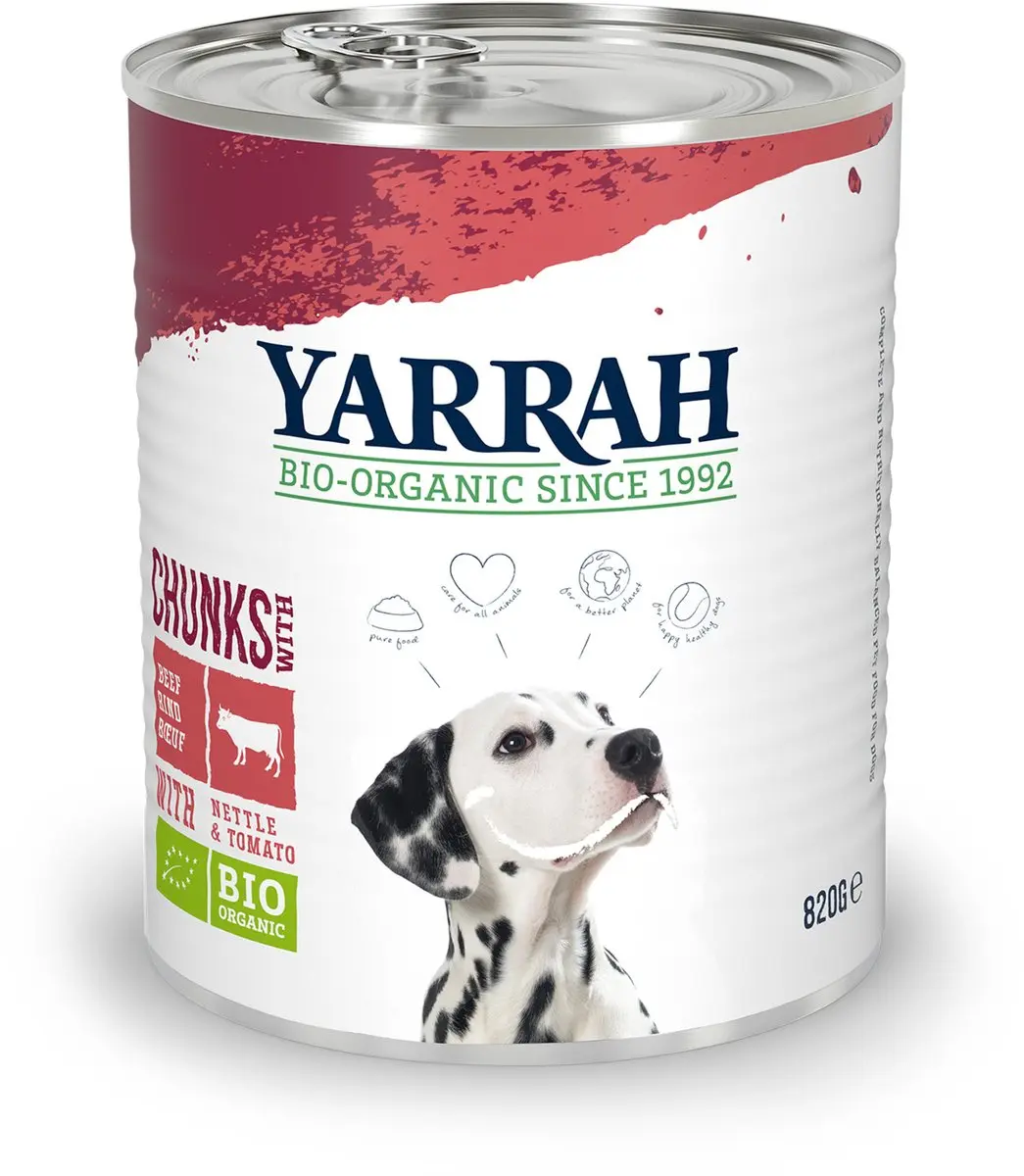 Yarrah Bio Hondenvoer Rund Brandnetel & Tomaat
