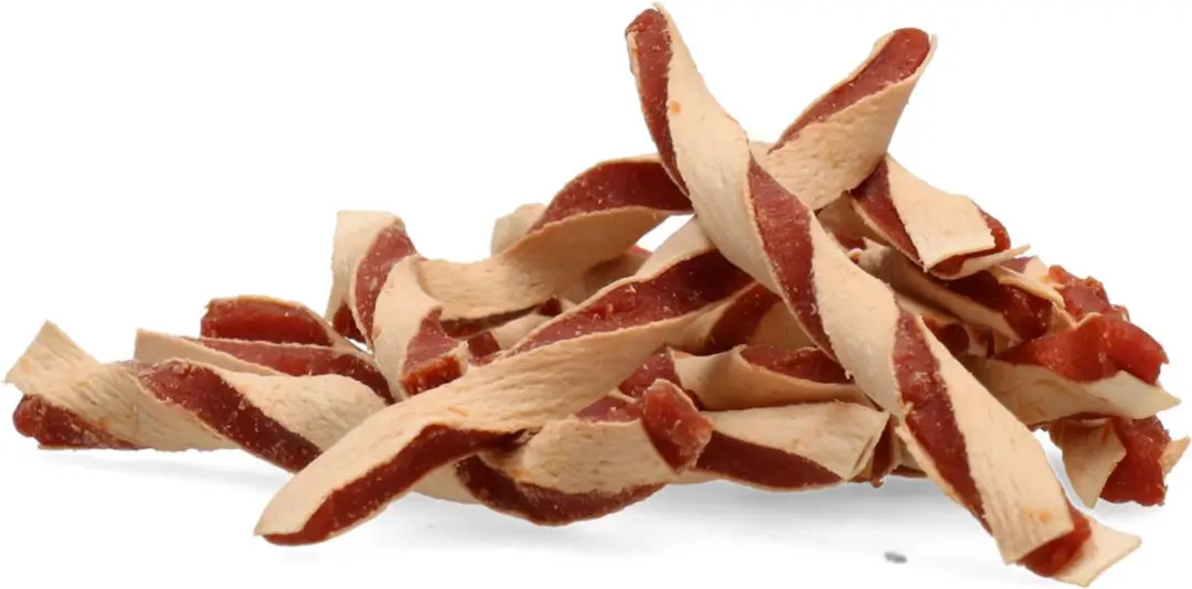 Braaaf Hondensnack Twisted Sandwich Kip-Vis - 85gr - 10 stuks - afbeelding 5 van 6