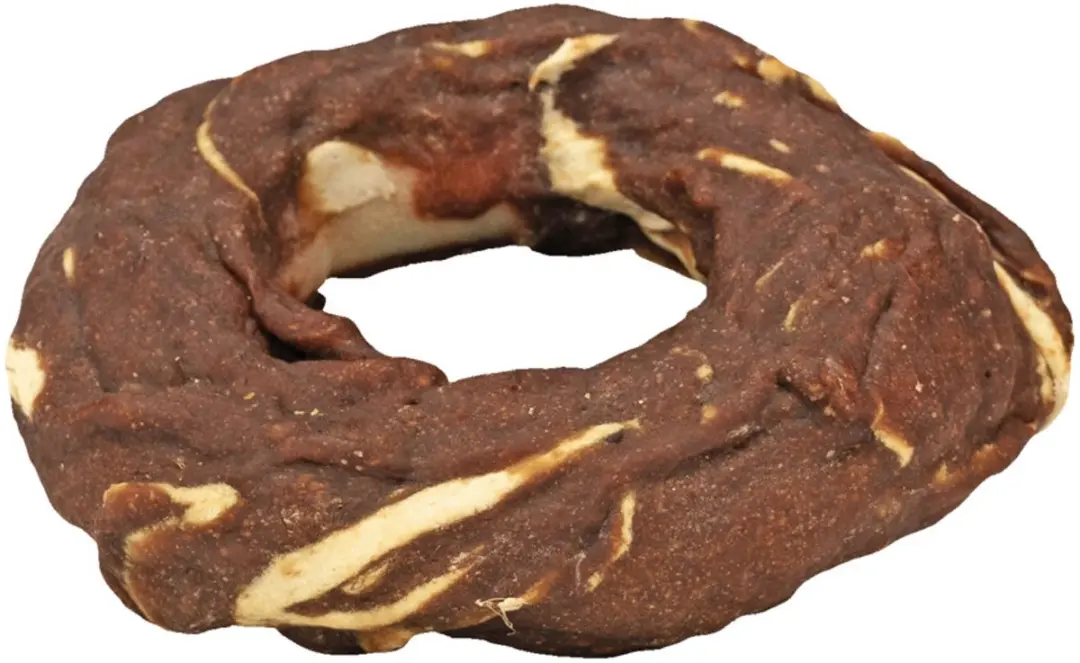 Braaaf Hondensnack Donut Lam & Vis 10-12 cm - 10x 115g - afbeelding 2 van 6