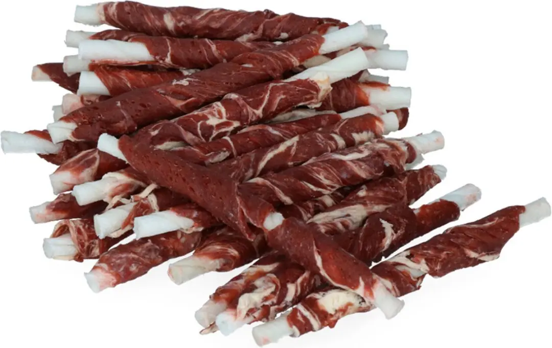 Braaaf Hondensnack Rol Sticks Vlees - Vis 12cm - 10x 250g - afbeelding 4 van 5
