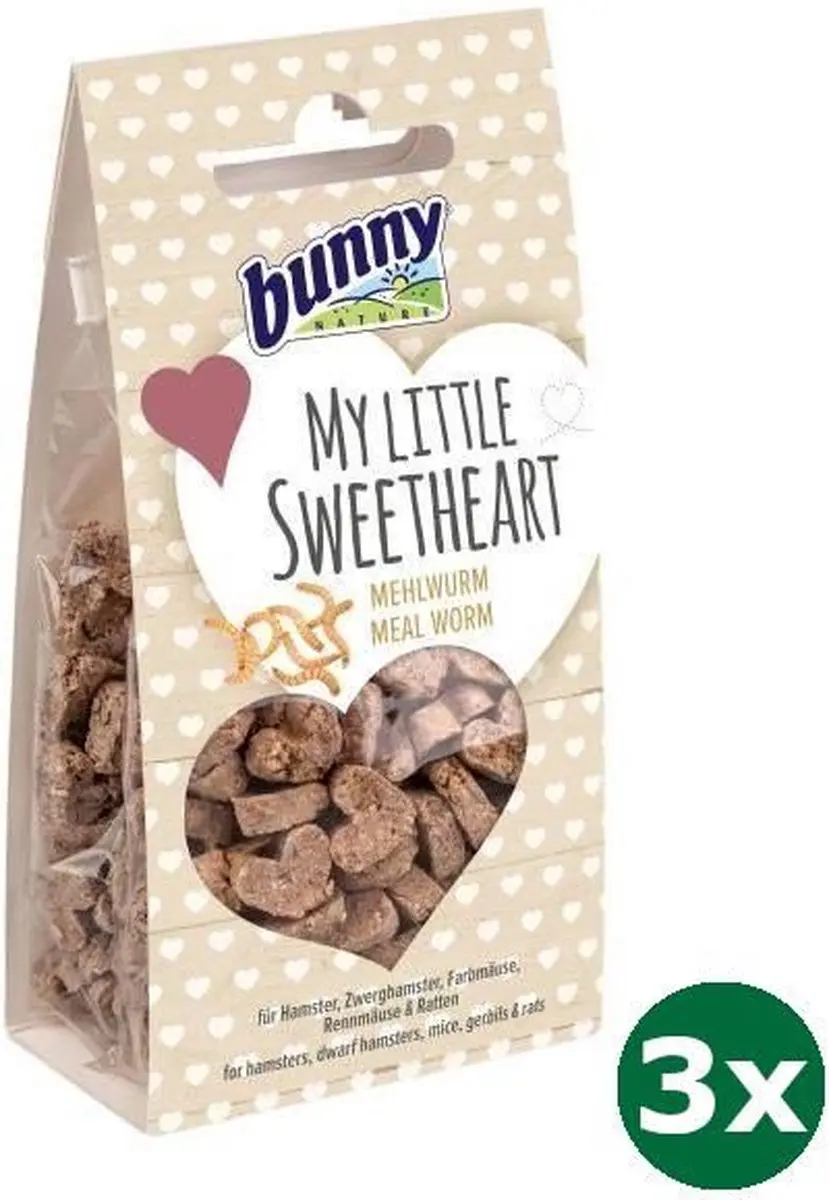 3x30 gr Bunny nature my little sweetheart meelworm