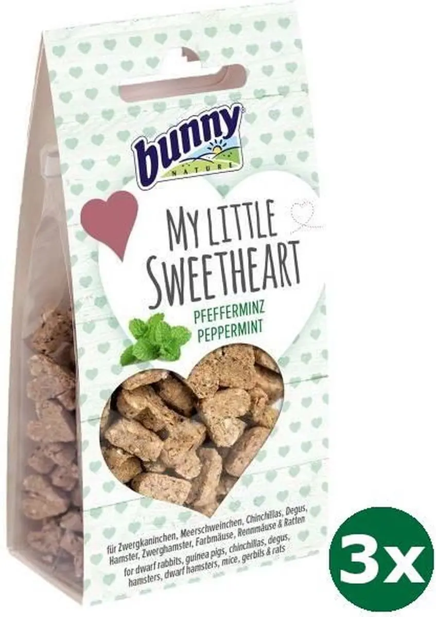 3x30 gr Bunny nature my little sweetheart munt