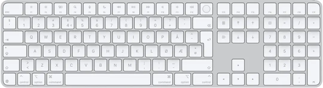 Apple Magic toetsenbord Universeel USB + Bluetooth QWERTY Noors Wit