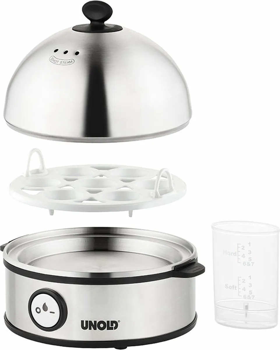 Unold Edel Eierkoker 360W - 7 Stuks - Zwart - afbeelding 6 van 6