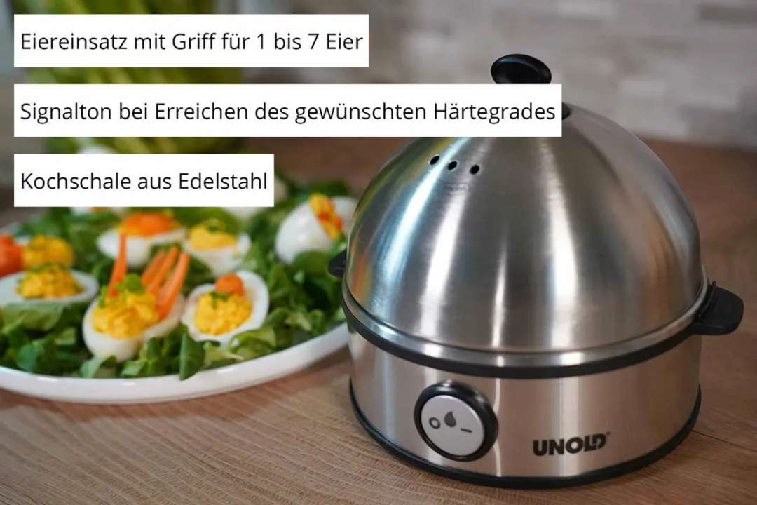 Unold Edel Eierkoker 360W - 7 Stuks - Zwart