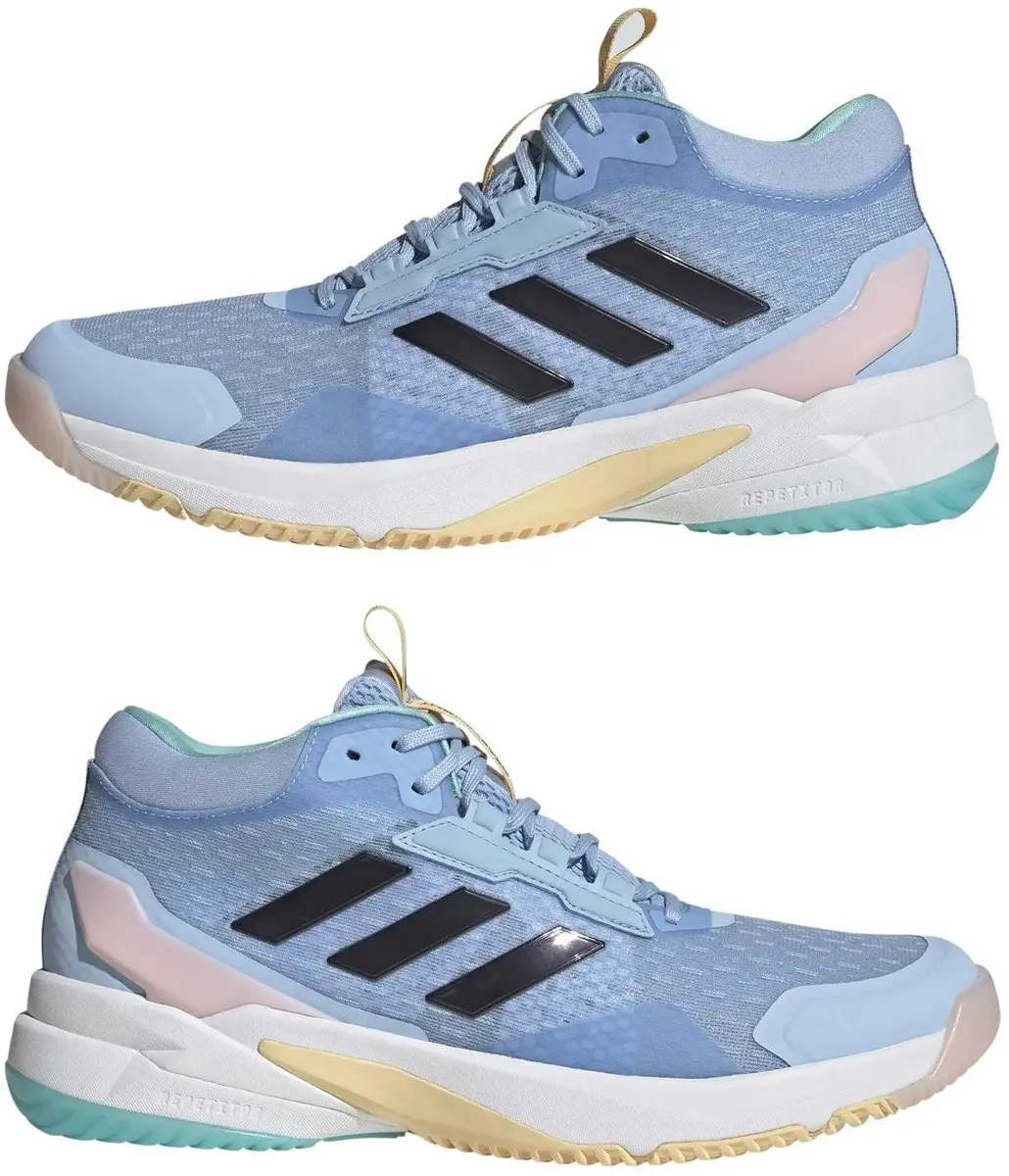adidas Crazyflight 6 Mid Indoorschoenen Dames - Blauw - afbeelding 2 van 6