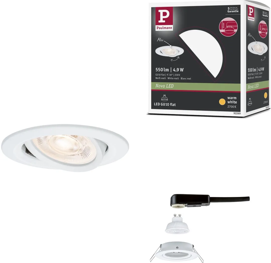 Paulmann Nova GU10 LED-inbouwlamp 4,9W 550lm
