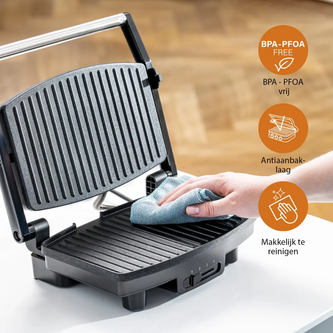 Tristar GR-2856 Contactgrill 1500W - 28x19cm - Zwart