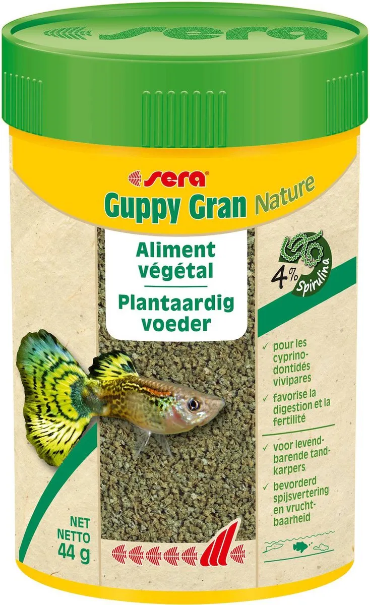 Sera Guppy Gran 100ml - Aquariumvoer - afbeelding 6 van 6