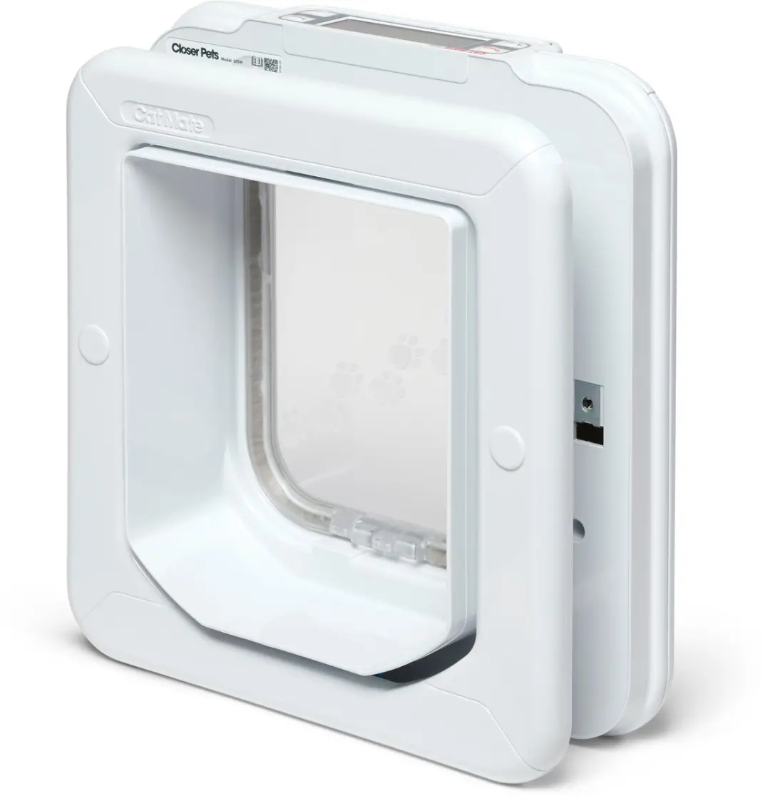 Cat Mate Elite I.D. Disc Kattenluik met Timer - Wit - afbeelding 3 van 6