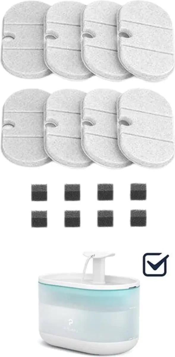 PETLIBRO Capsule Waterfontein Vervangingsfilter - 8 stuks - afbeelding 3 van 6