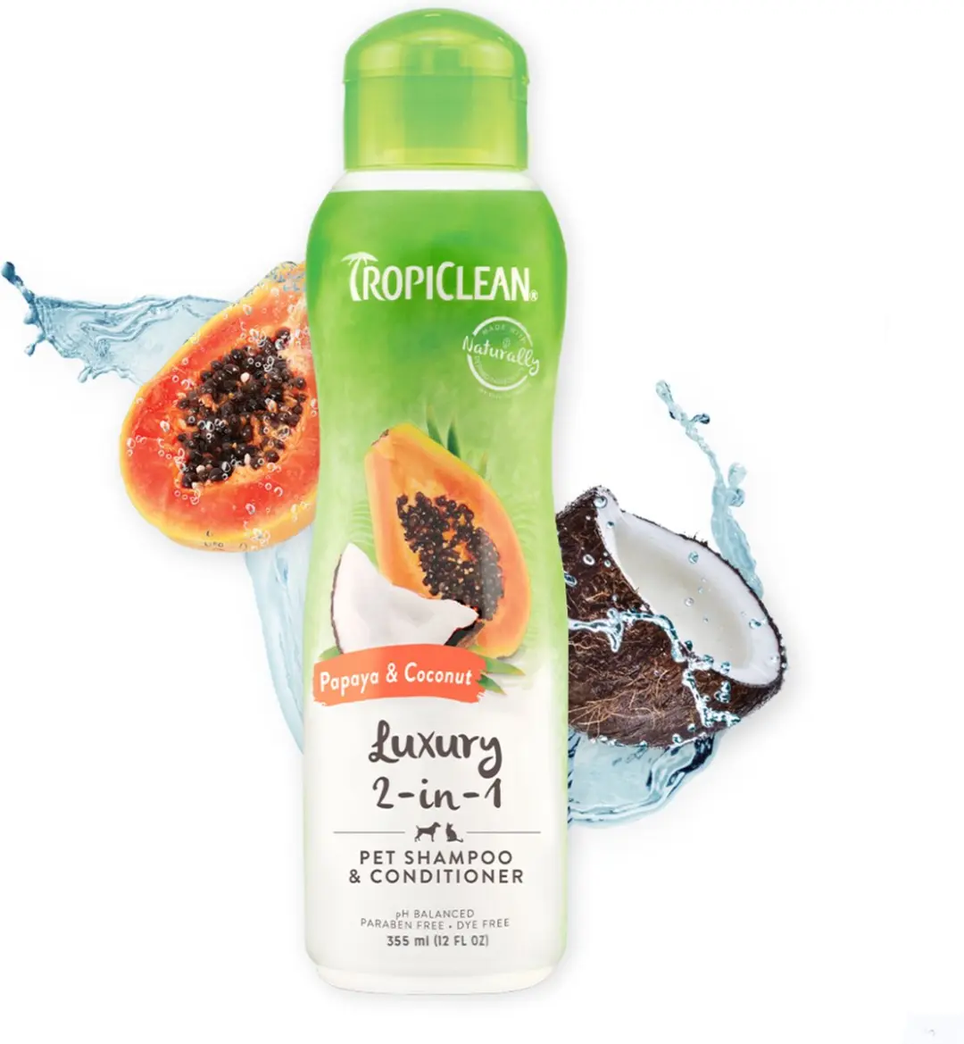 TropiClean Papaya & Kokos Hondenshampoo