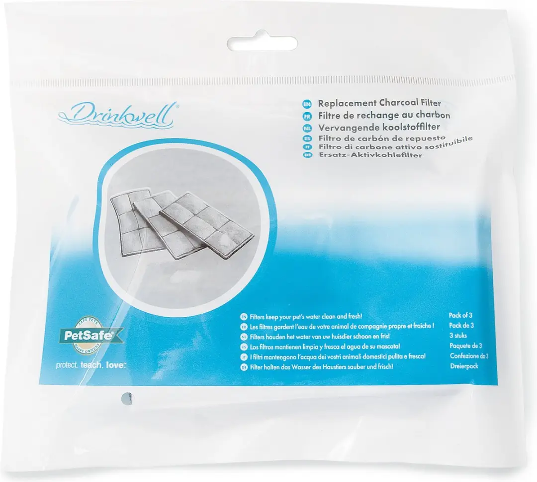 PetSafe Drinkwell Koolstoffilters - Mini/Original - 3 stuks - afbeelding 6 van 6