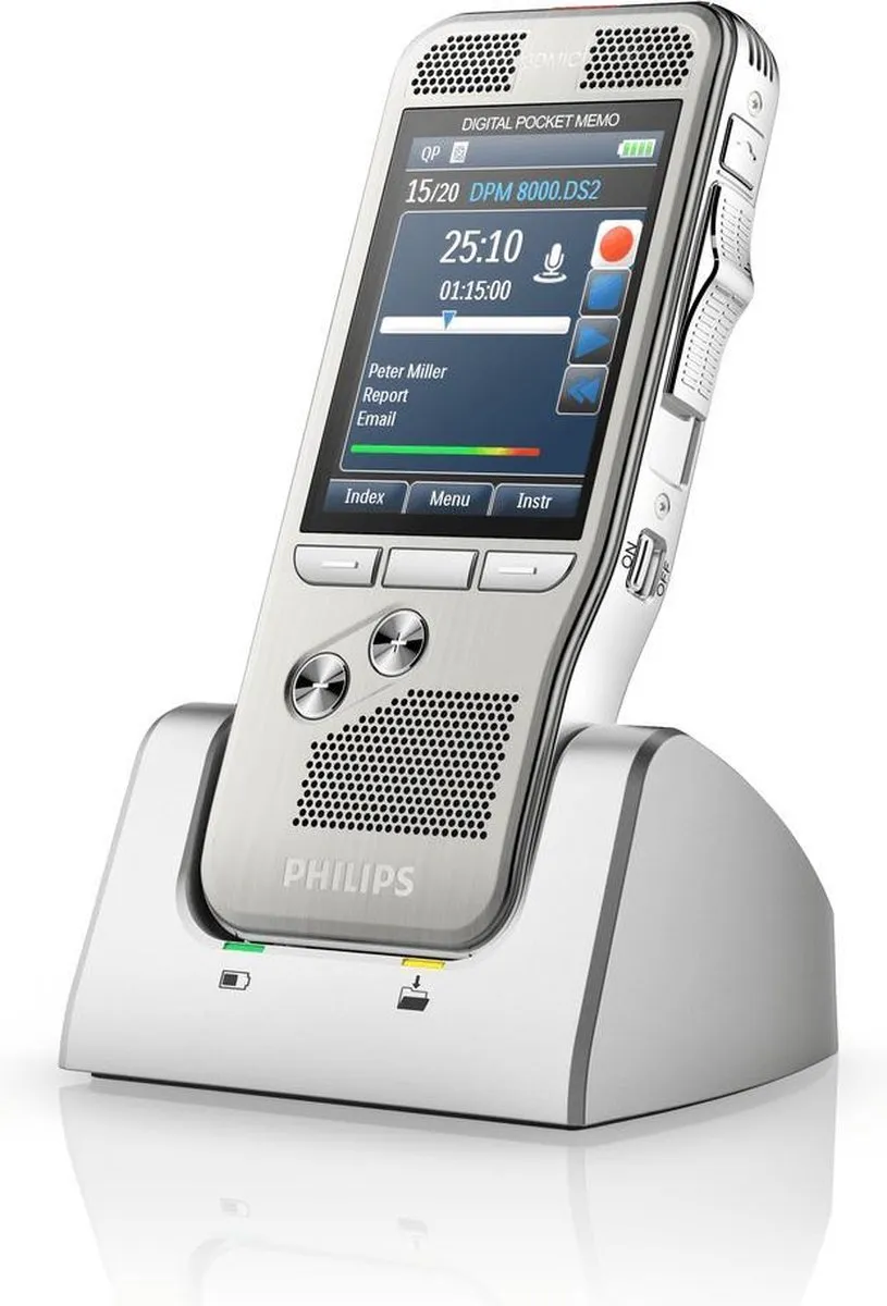 Philips DPM8900 PocketMemo Vergaderrecorder - Grijs - afbeelding 4 van 4