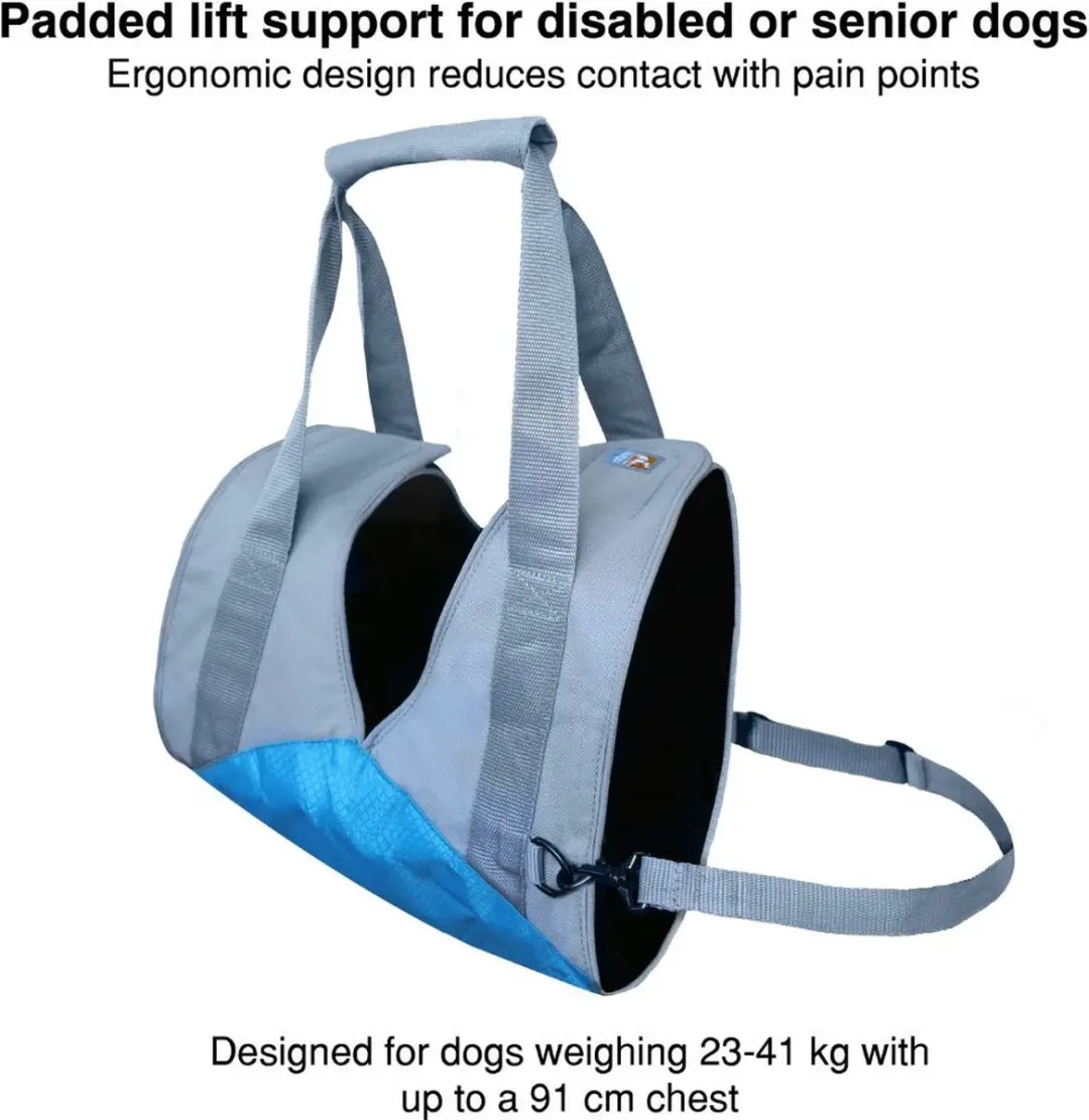 Kurgo Up & About Lifter - Hondenharnas tot 41 kg - Grijs/Blauw - afbeelding 6 van 6