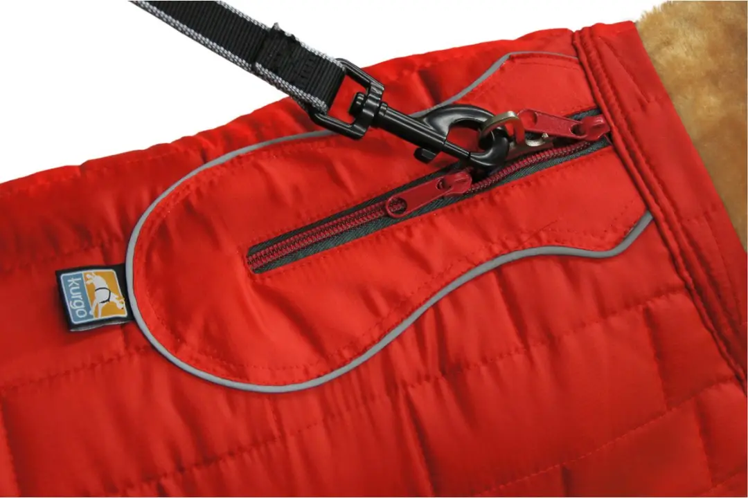 Kurgo Loft Jacket Hondenjas - Rood/Antraciet - XL - afbeelding 3 van 6