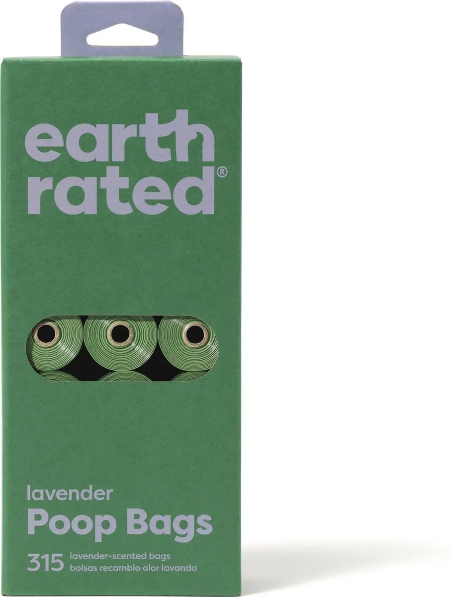 Earth Rated Hondenpoepzakjes Lavendel - 21 Rollen - afbeelding 2 van 6