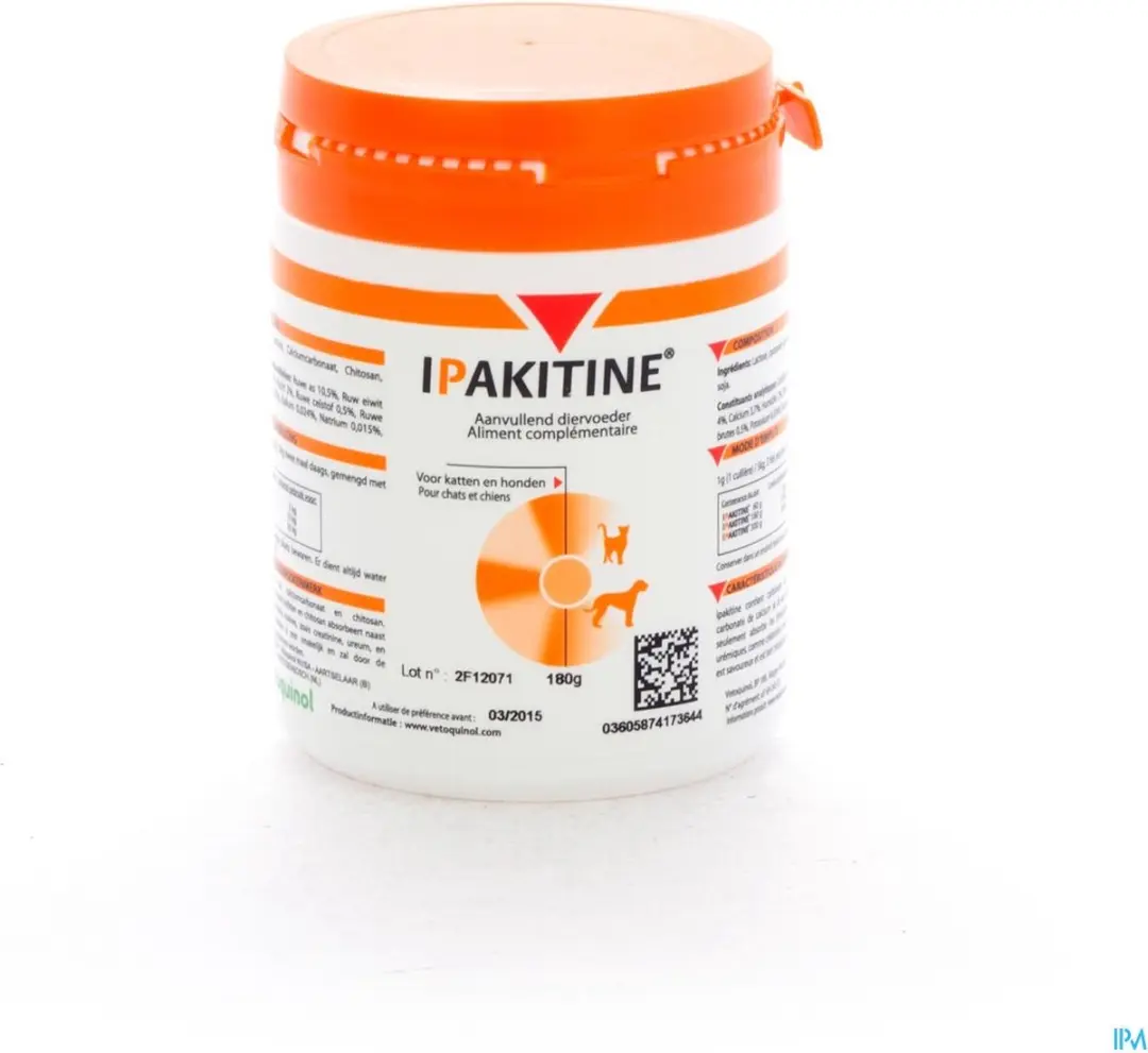 Vetoquinol Ipakitine Aanvullend Voer 180g